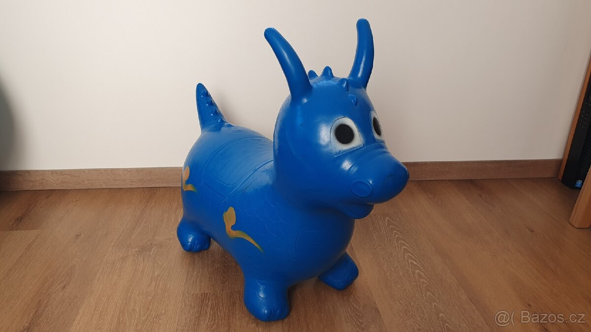 Gumové hopsadlo modré - 2