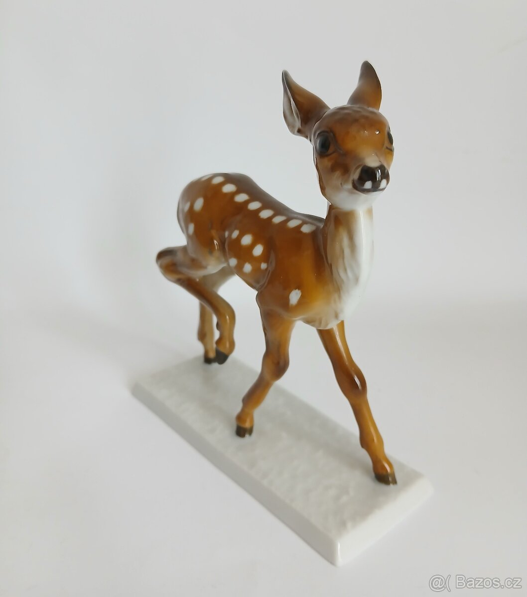 Starožitná porcelánová figurka srnečka - Rosenthal - 2