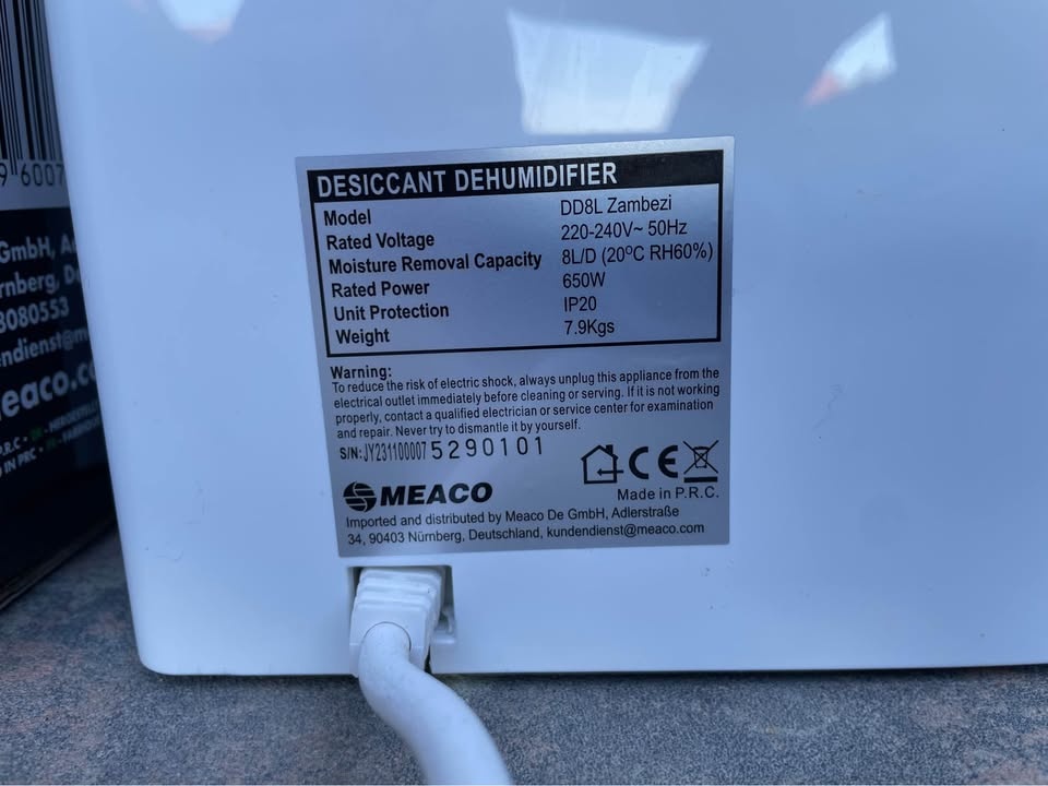 Odvlhčovač Meaco DD8L Zambezi - 2