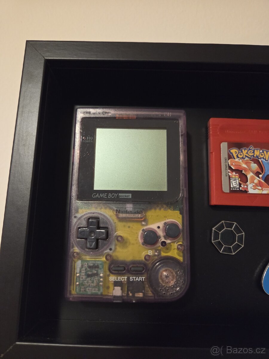 Nintendo Gameboy Pocket + 3x Pokemon + Badge - 2