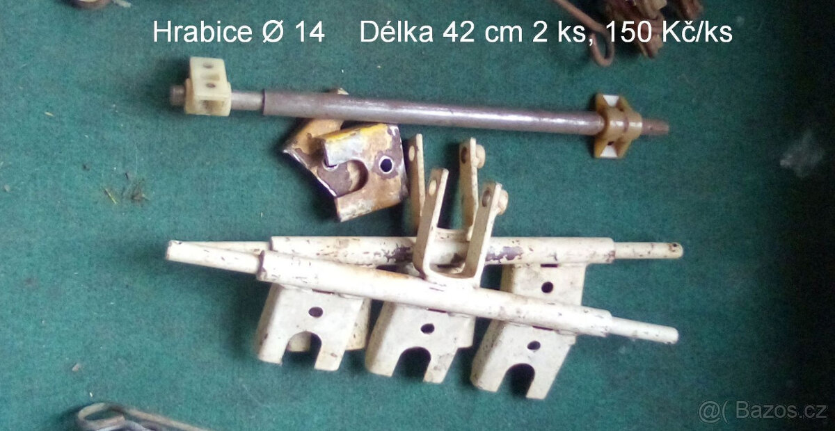 Prodám náhradní díly na obraceč sena TON SP4-066 - 2