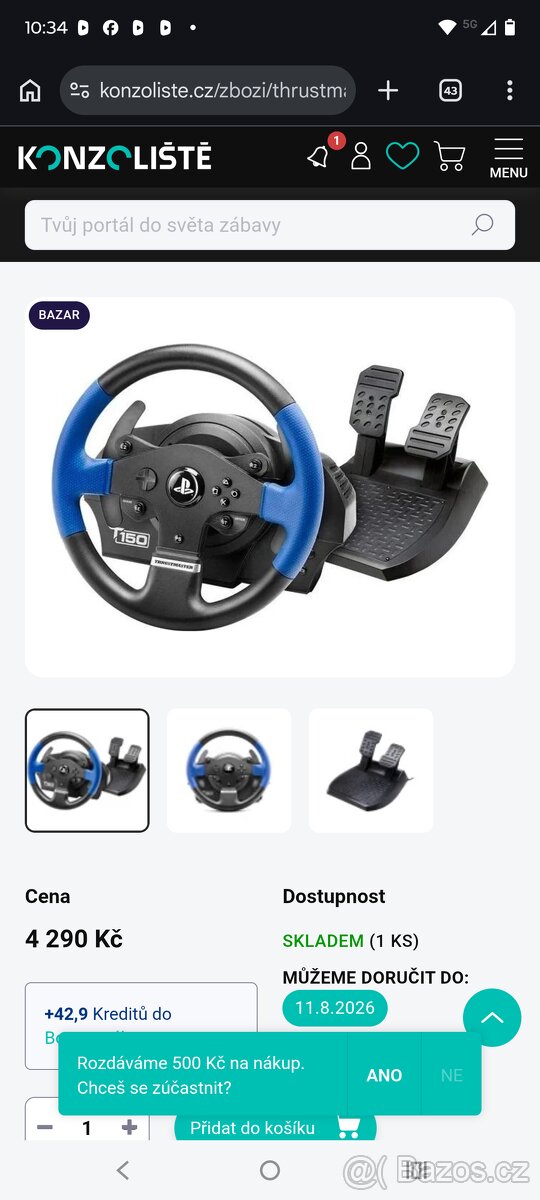 Volant t150 PS4, PS3, PC - 2