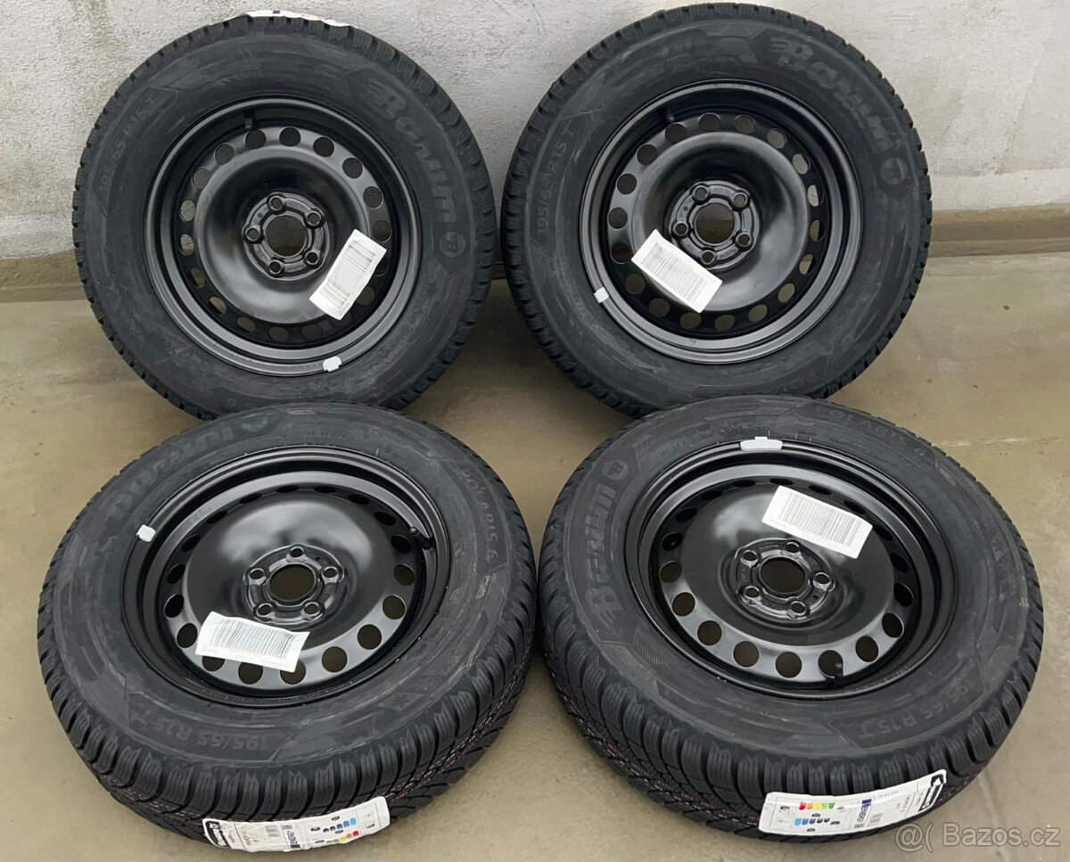 195/65R15 škoda scala 6x15 5x100 ET35 zimní pneu 2025 - 2