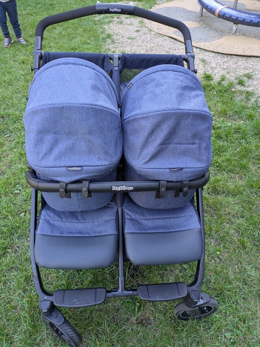 Dvojkočárek / kombinovaný kočárek / sourozenecký kočárek - 2