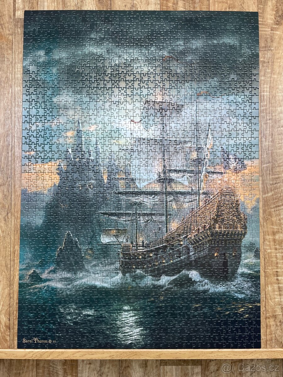 Puzzle 1500 - pirátská loď - 2