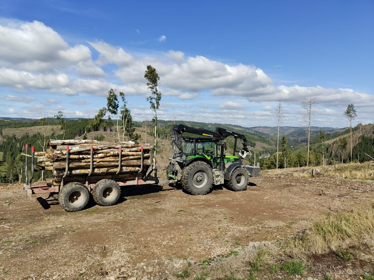 Lesní traktor JOHN DEERE 6145R + vyvážečka - 2