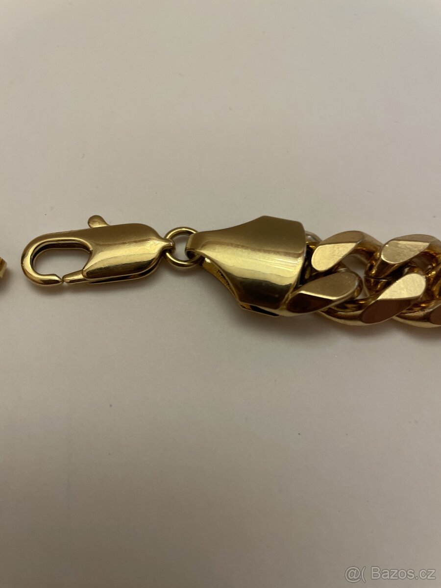 Pozlacený masivní řetěz - 2