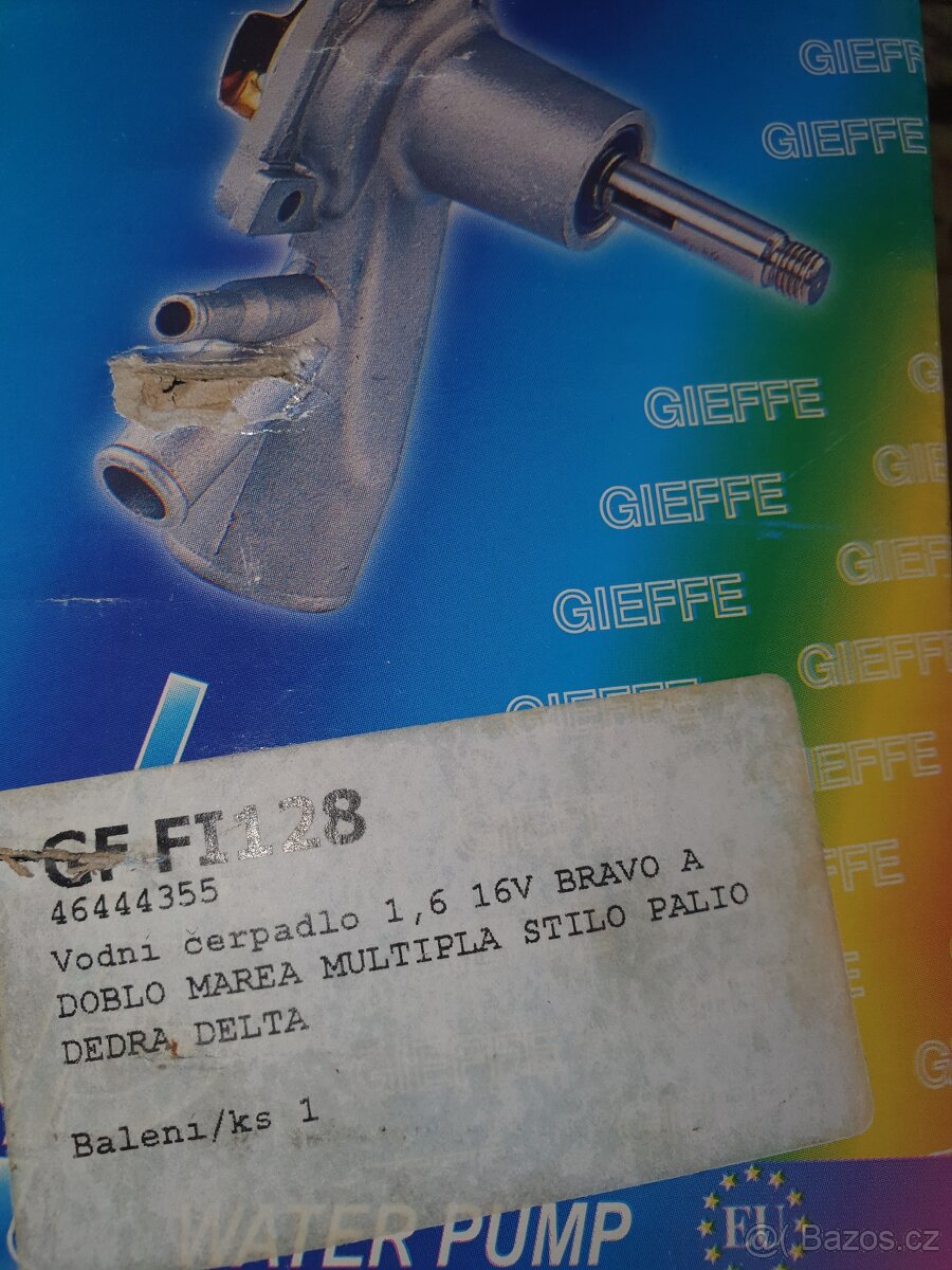 Vodní pumpa, čerpadlo Fiat Marea, Stilo, Bravo, Doblo, Palio - 2