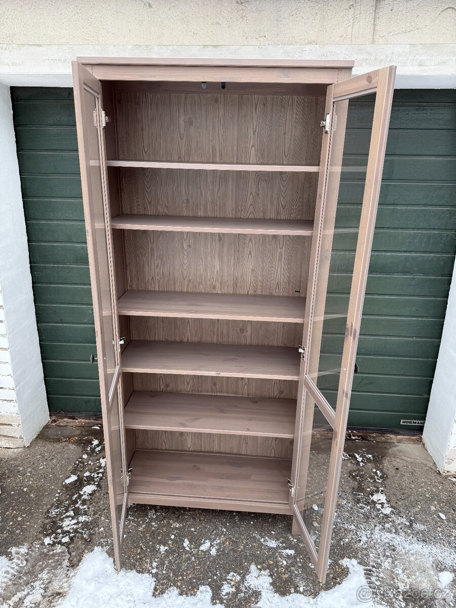 Vitrína IKEA Hemnes - šedohnědá - 2