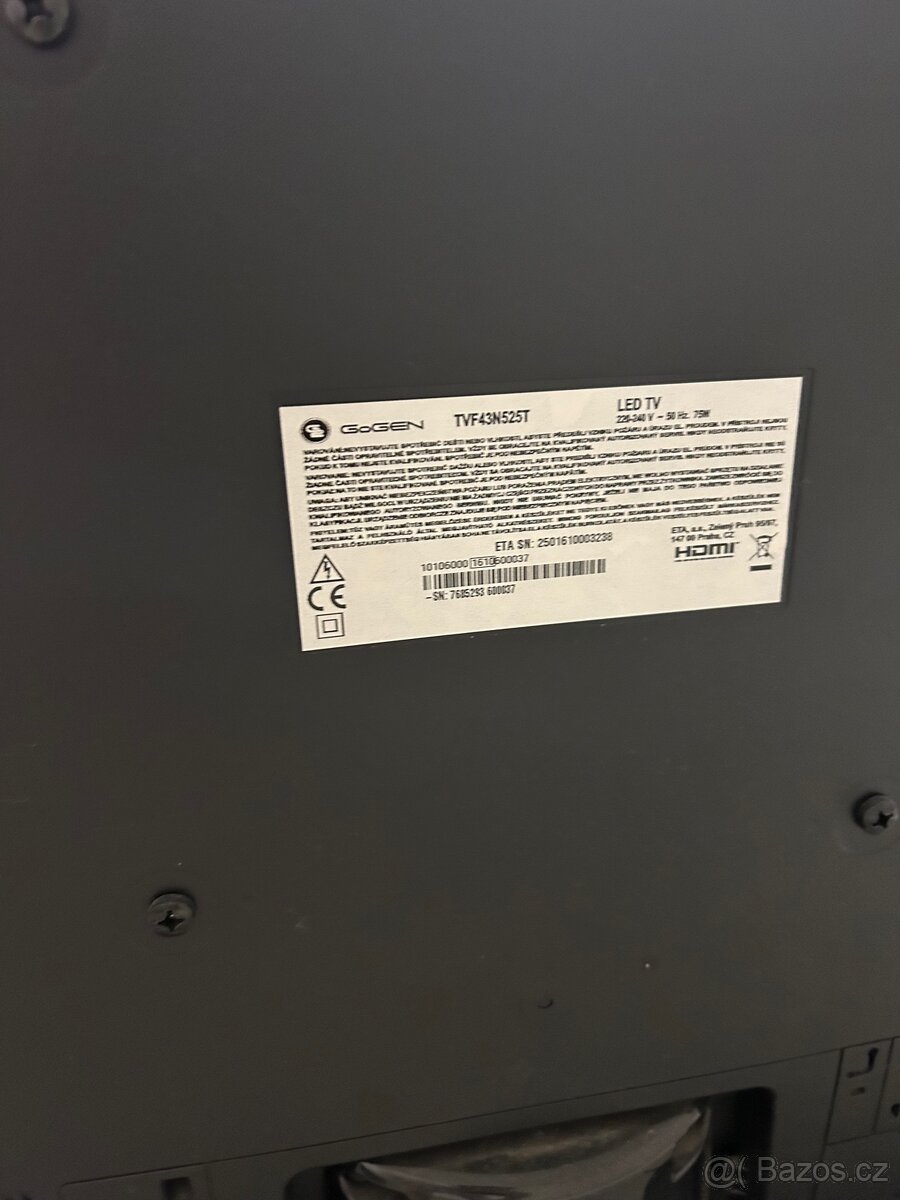 Televize GoGen 43 (109cm, bez DO) - 2