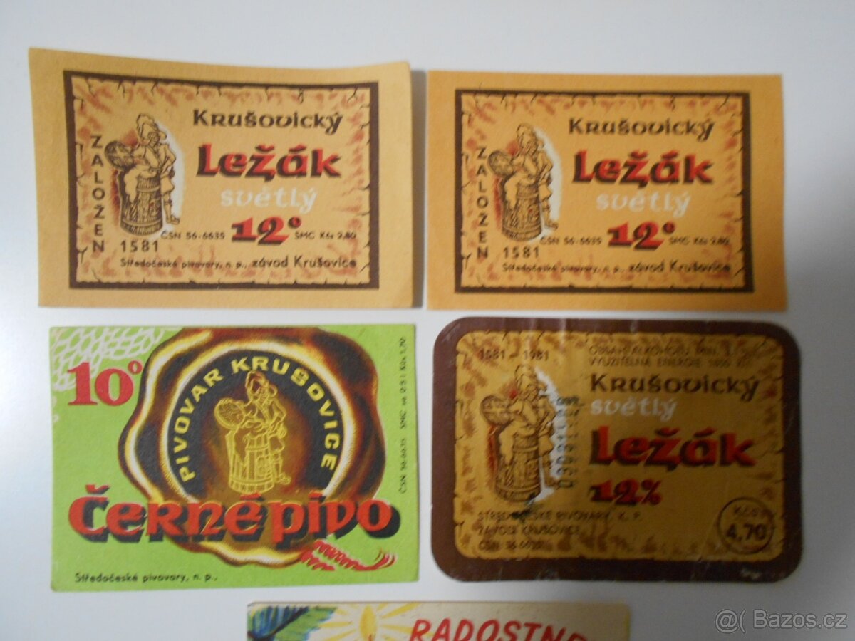PIVNÍ ETIKETY RARITNÍ - 2