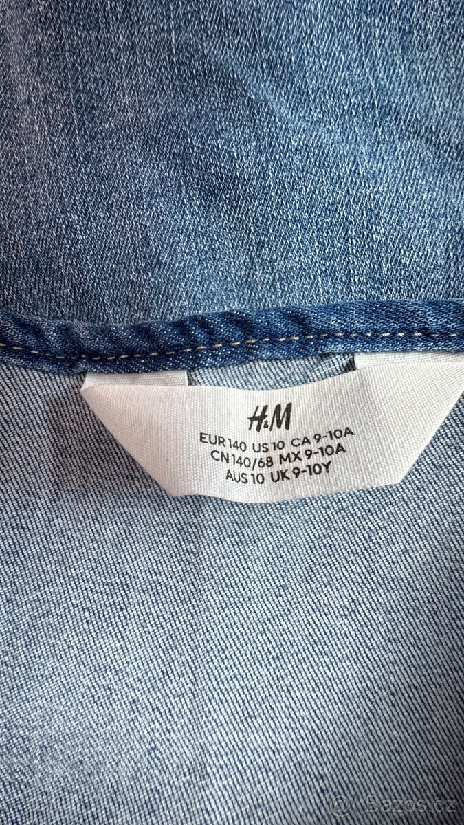 H&M džínové šaty 128 - 2