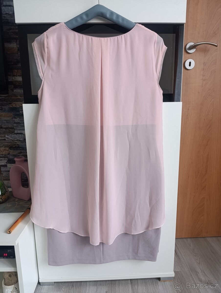 Růžové společenské šaty - 2