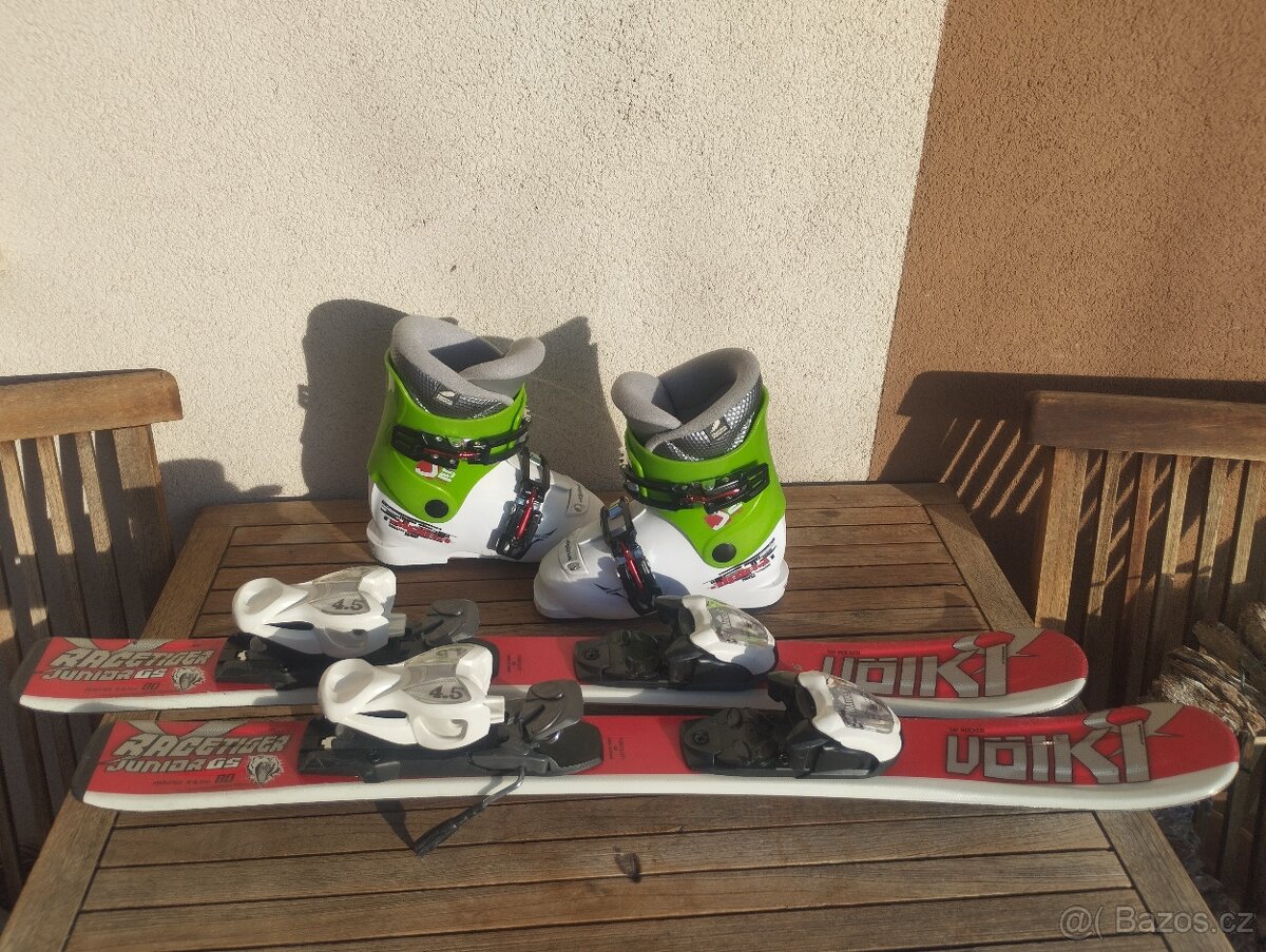 Lyžařský set LYŽE+BOTY 80cm - 2