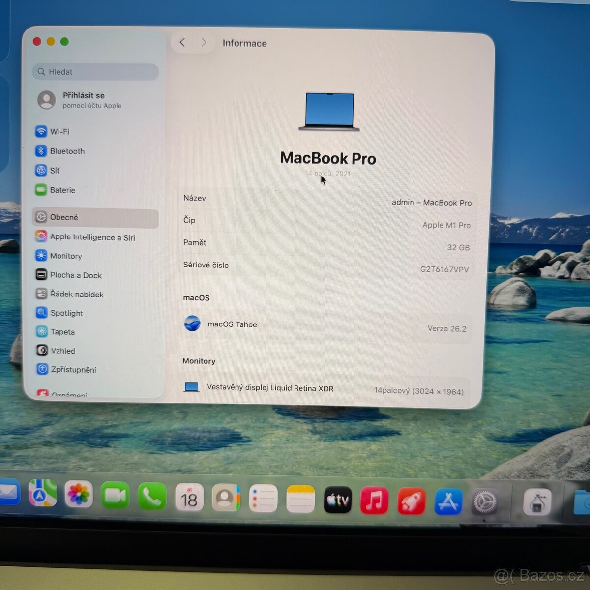 Macbook Pro 14” M1 PRO 2021, 1 rok záruka - 2