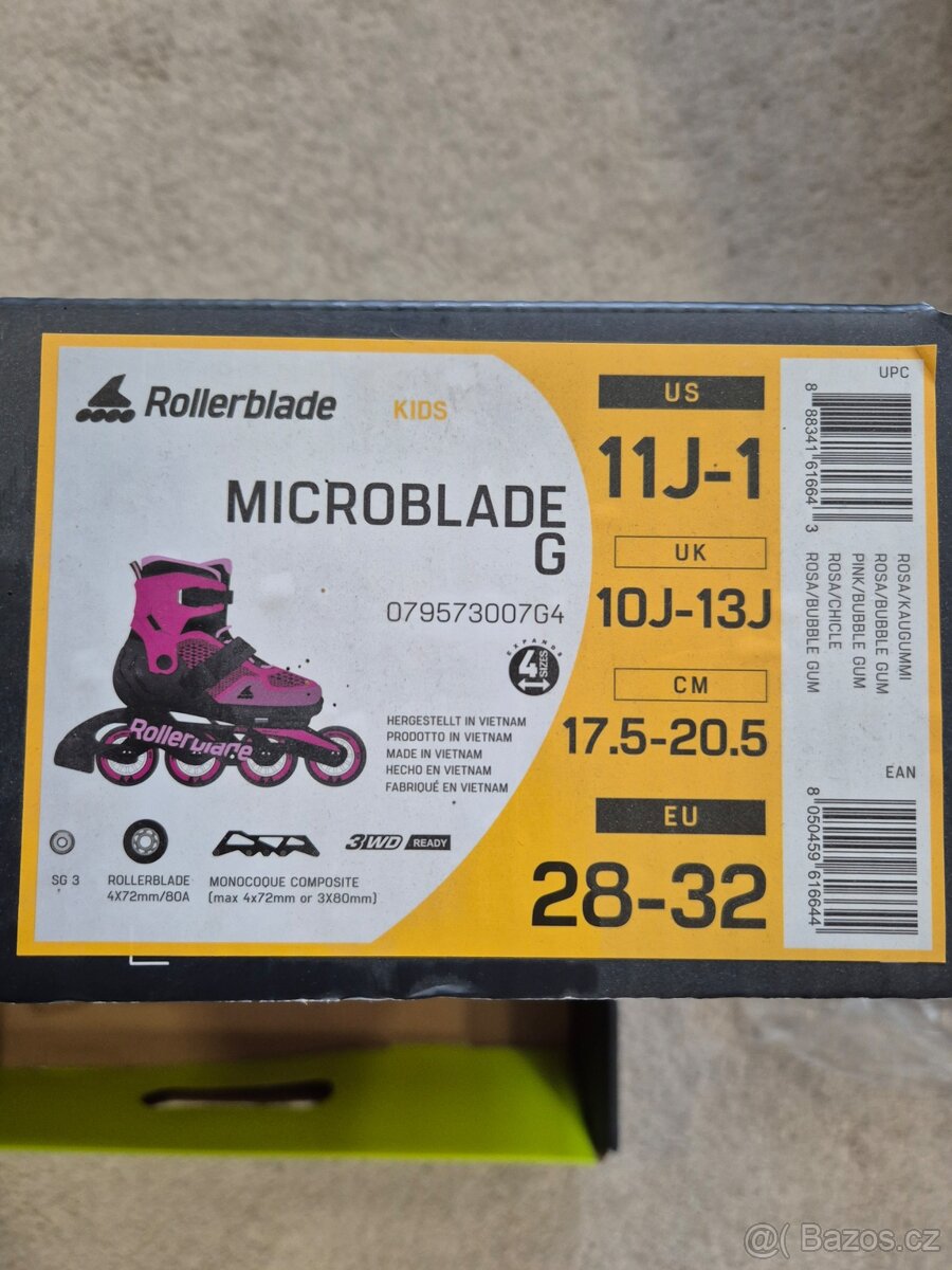 Inline brusle Rollerblade Microblade G, vel. 28-32 - 2