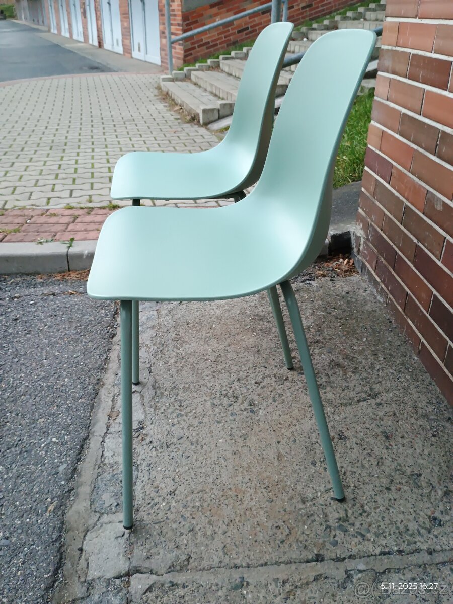 Židle zelené plastové Whitby - 2