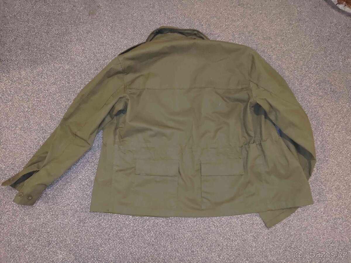 Zelená vojenská bunda, nezateplená - 2