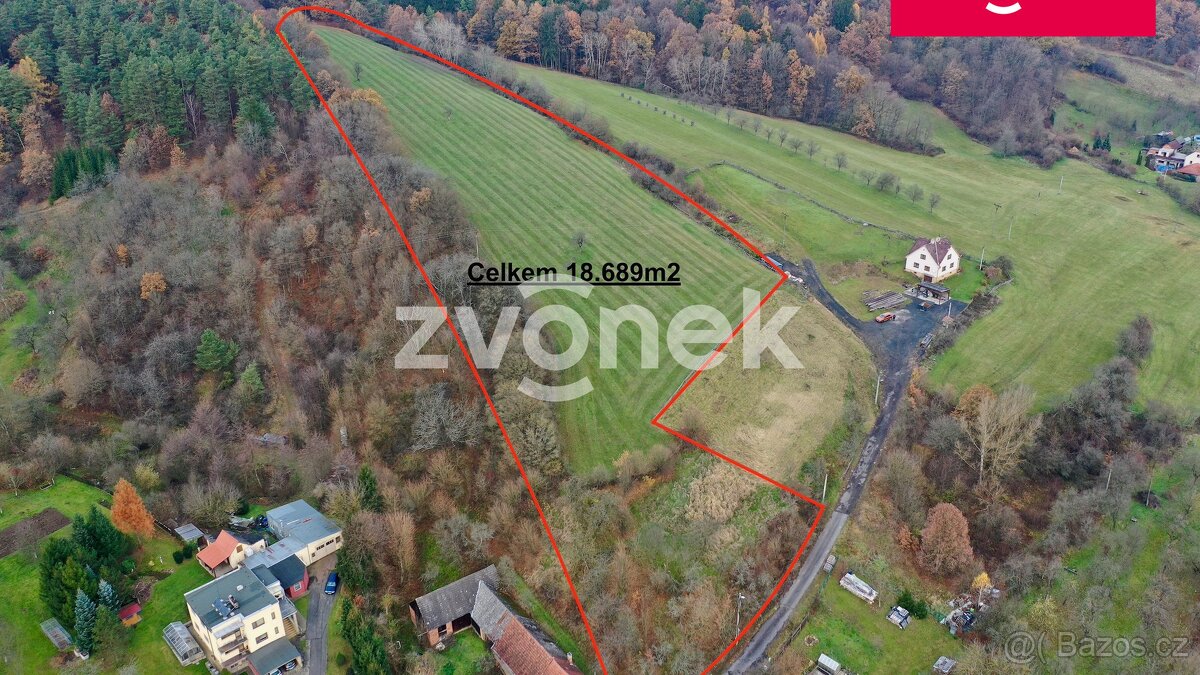 Investiční pozemek 17 509 m² – Ludkovice, možnost změny ú... - 2