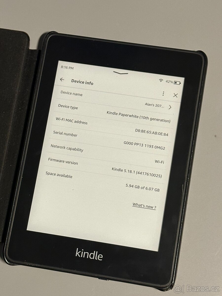 Amazon Kindle Paperwhite 10. gen čtečka knih 8GB + obal 2 - 2