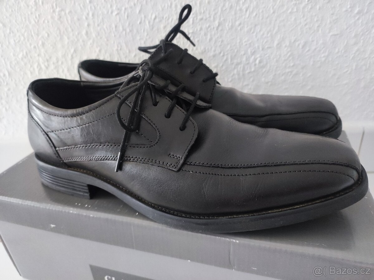 Společenská černá, celokožená obuv, vel. 41 - 2
