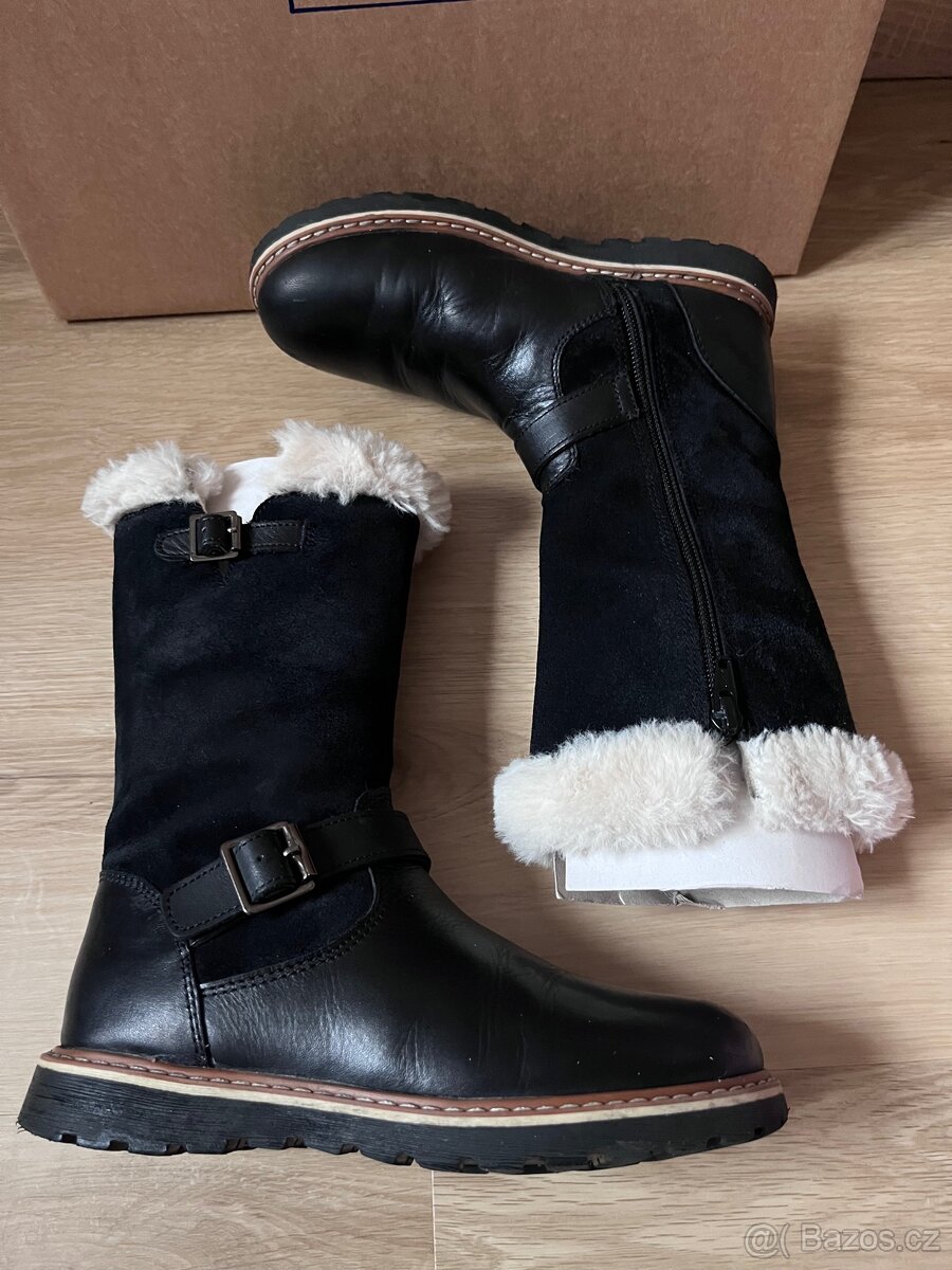 Kožené kozačky Friboo - 2