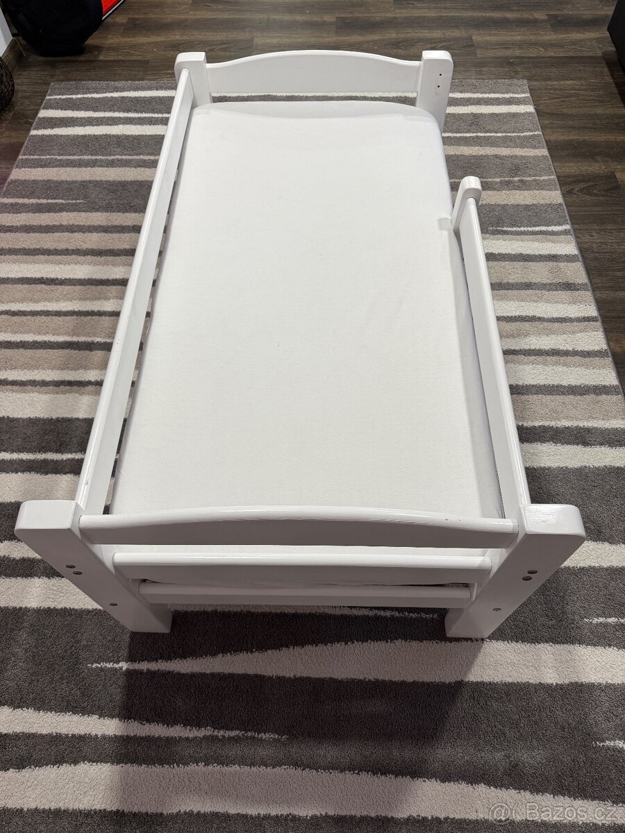 Dětská postel se zábranou bílá - 2