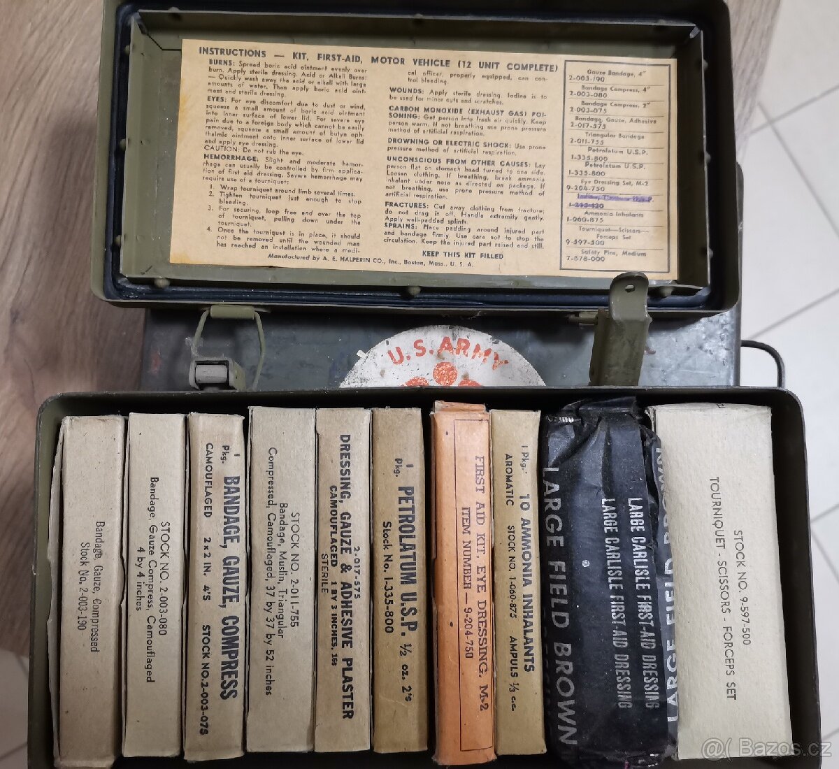 US ARMY lékárnička sada box nouzová lékárnička Willys - 2
