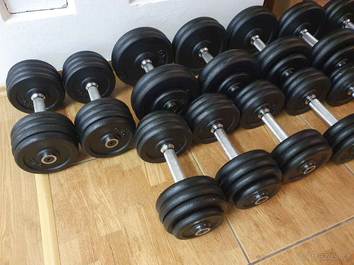 SADA činek jednoruček 12,5-30kg 340kg - NOVÁ - 2