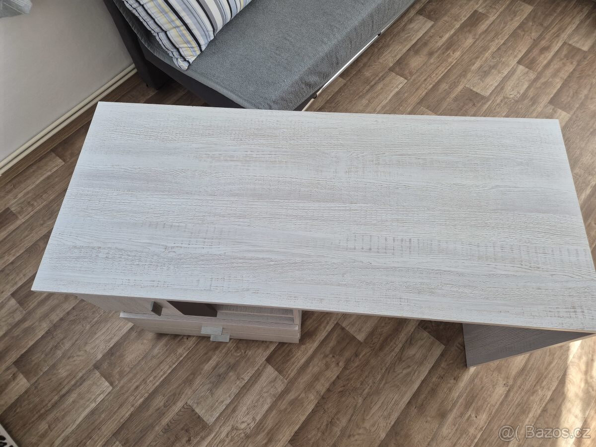 PC/Psací stůl 125x55 jako nový, skoro nepoužívaný - 2