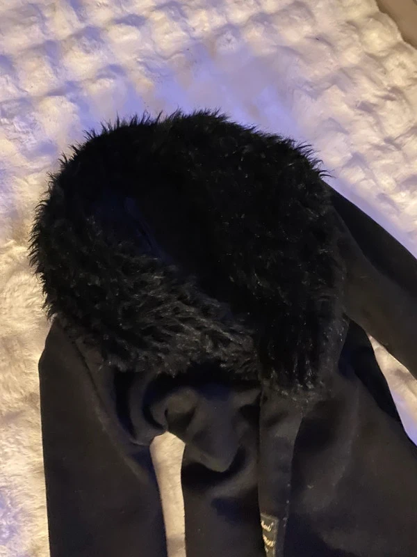 Kašmírový vlneny damsky kožešino limec cerny 38 - 2