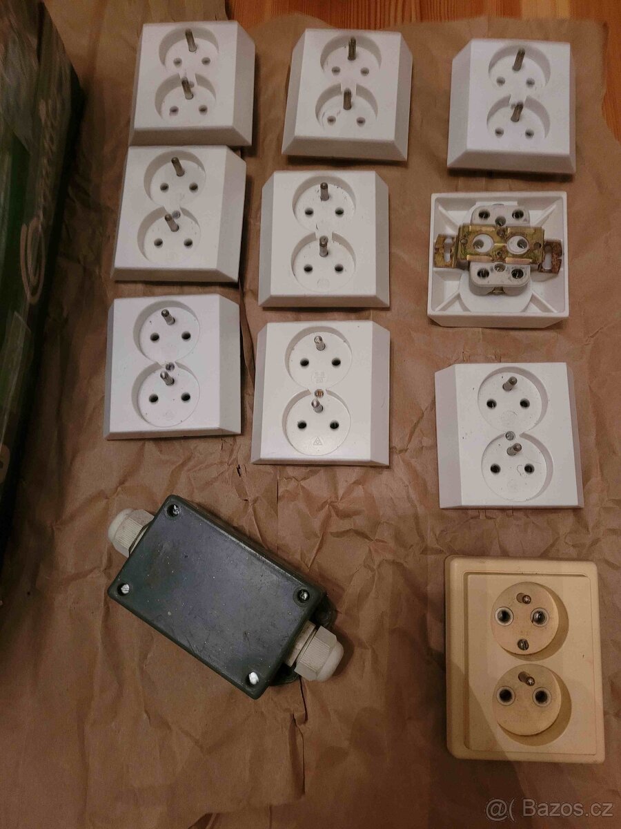 ZÁSUVKY, VYPÍNAČE LEVNĚ - 2