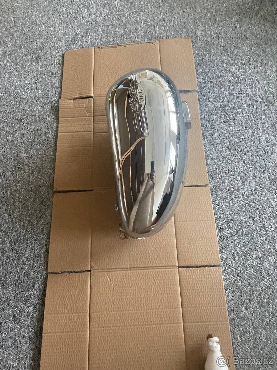 Nádrž Jawa ČZ 250/353 a 350/354 nový kvalitní chrom,poměděno - 2