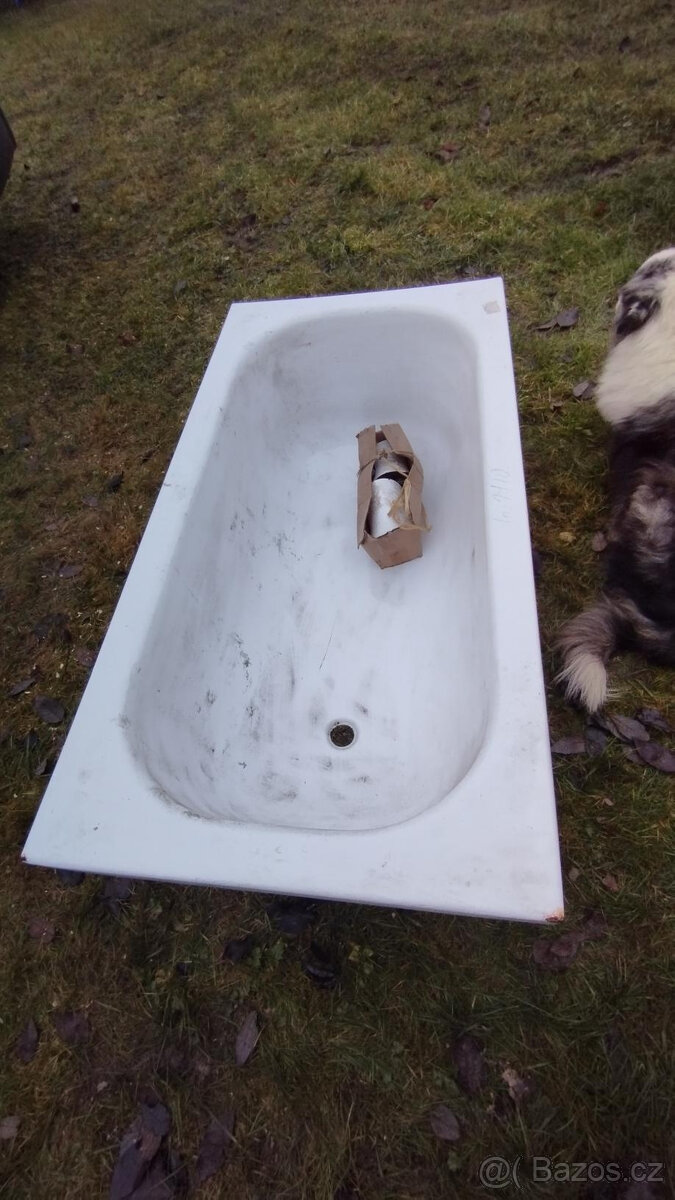 Vana plechová smaltovaná 140x70cm - 2