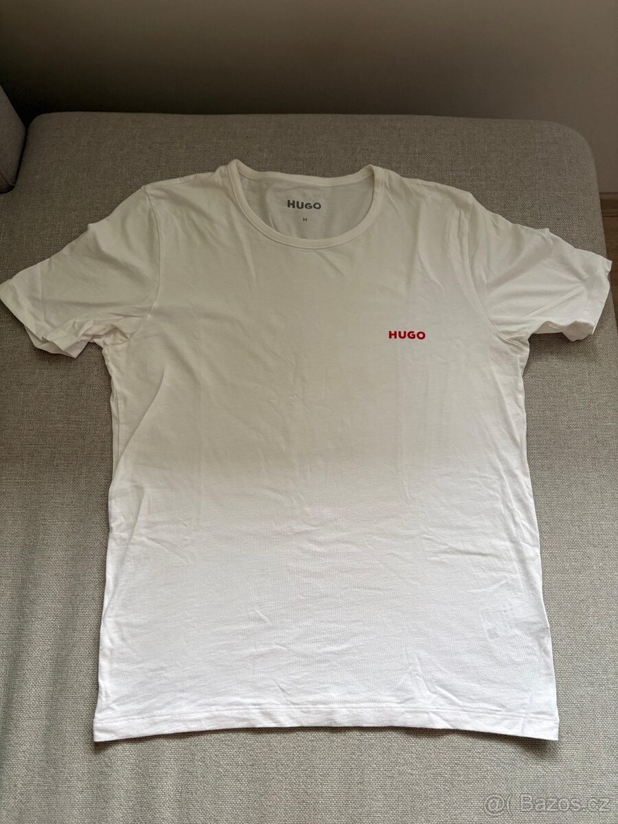 3x bílé tričko HUGO BOSS (3-pack) - vel. M - 2