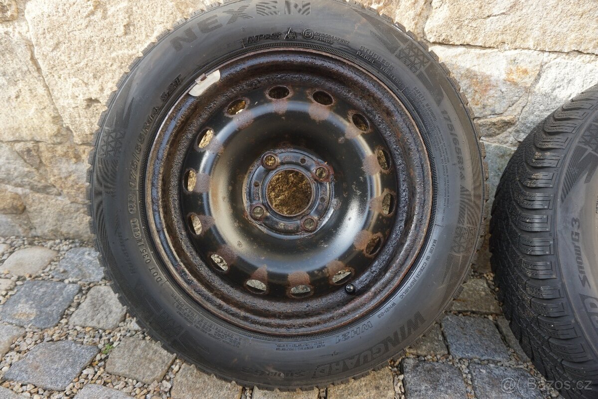 ZIMNÍ PNEU NEXEN 175/65/14 + DISKY 14" - 2