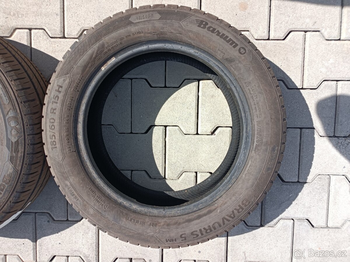 pneu letní 2 kusy 185/60 r 15 - 2