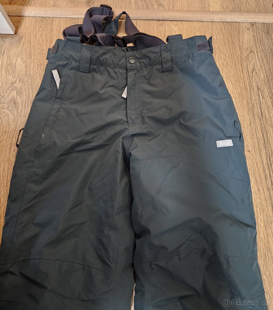 Chlapecké oteplováky, zimní lyžařské kalhoty vel 146 - 2