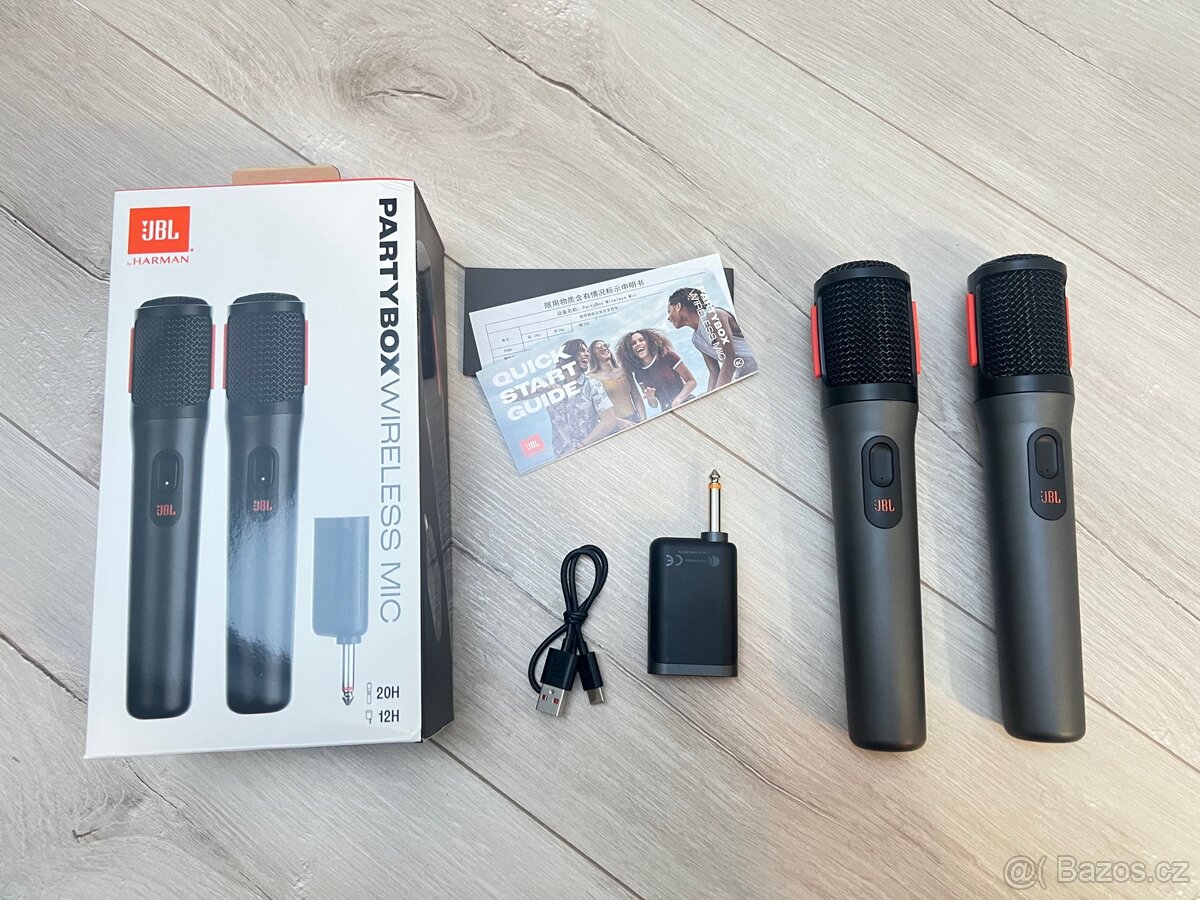 Bezdrátové mikrofony JBL Partybox NOVĚ - 2