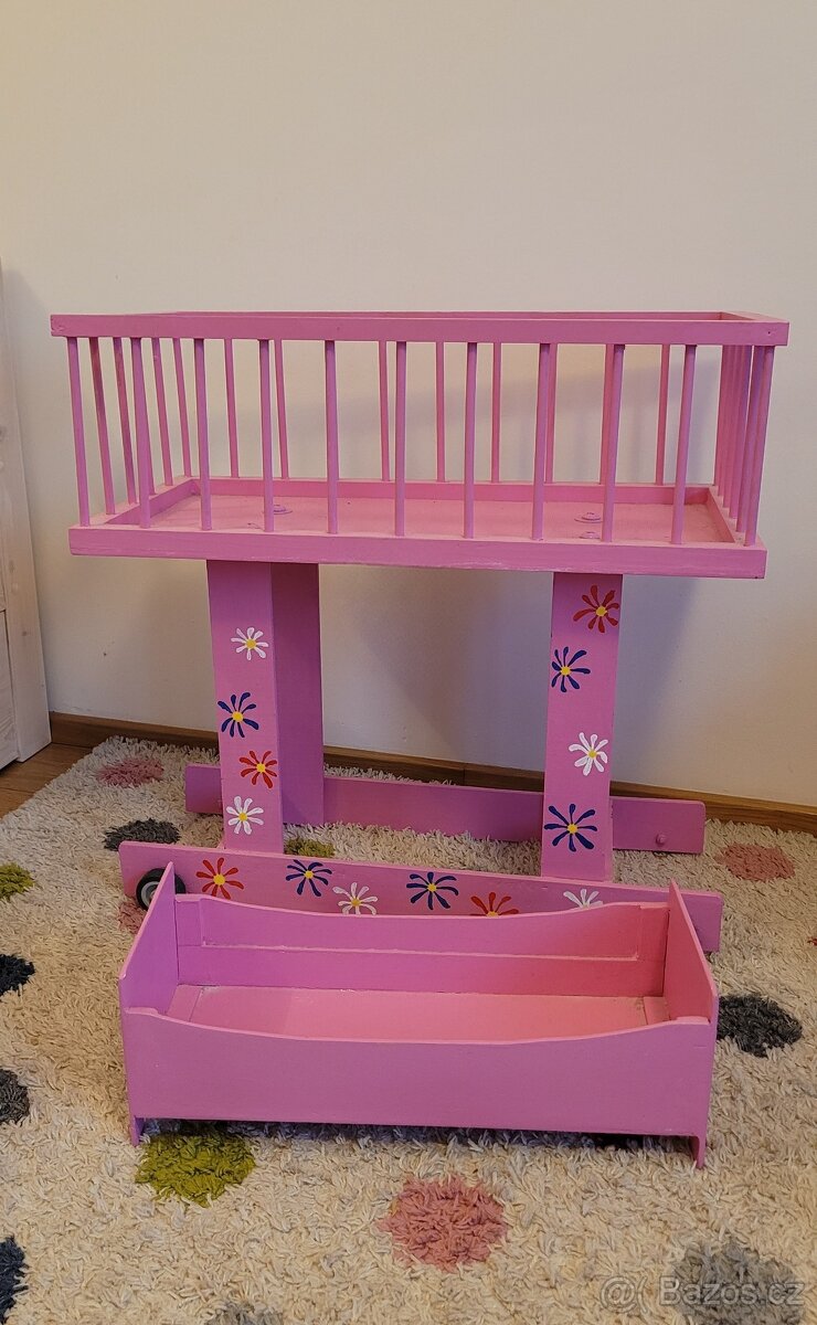 Postýlka pro panenky dvoupatrová - 2