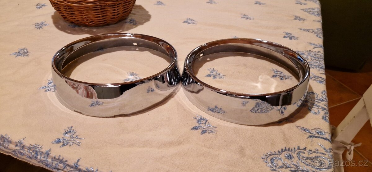 rámečky předních světel chrom pro stará vozidla - 2