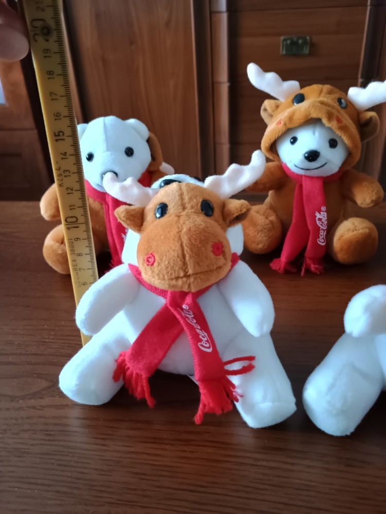 Plyšový sob/medvěd Coca-Cola - 2