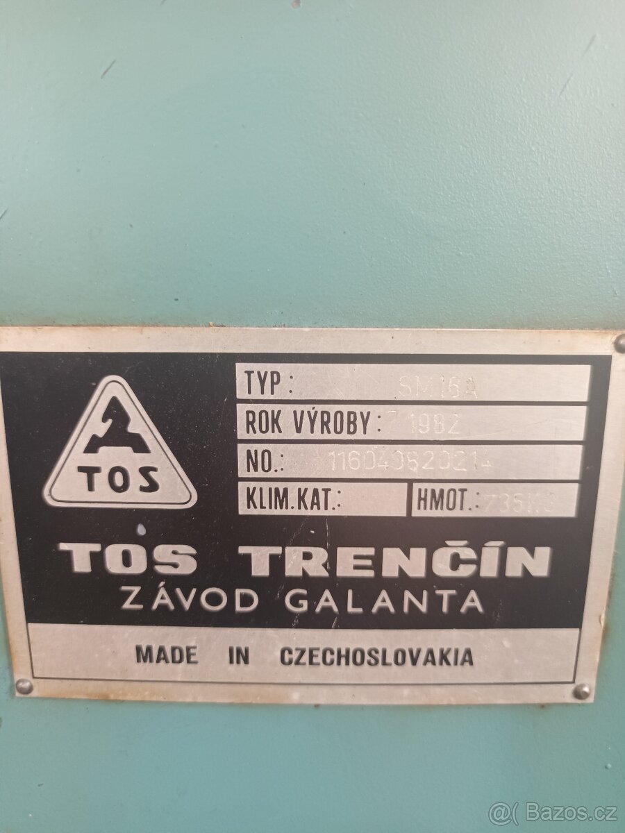 Soustruh TOS Trenčín SM16A – plně funkční - 2