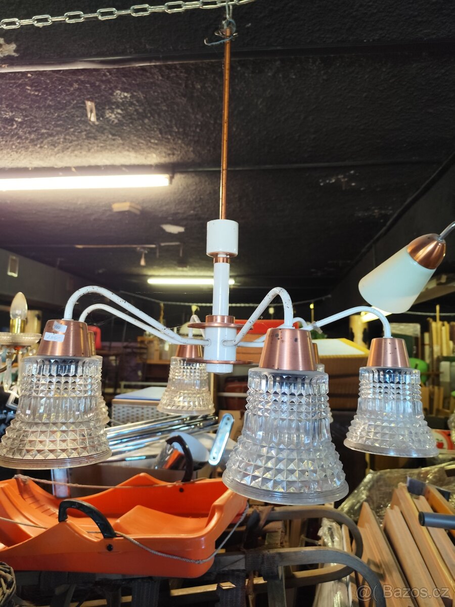 Retro lustr měděný - 2