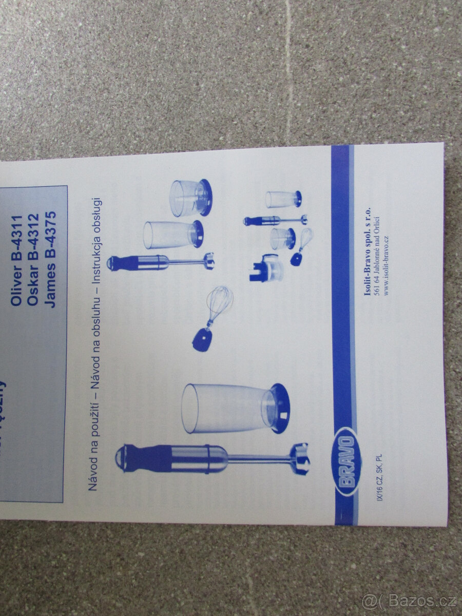 tyčový mixér a chooper s bohatým příslušenstvím - 2