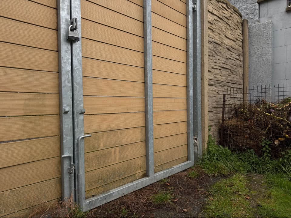 Dvoukřídlá nesená brána, 3 x 2 metry, pozink - 2