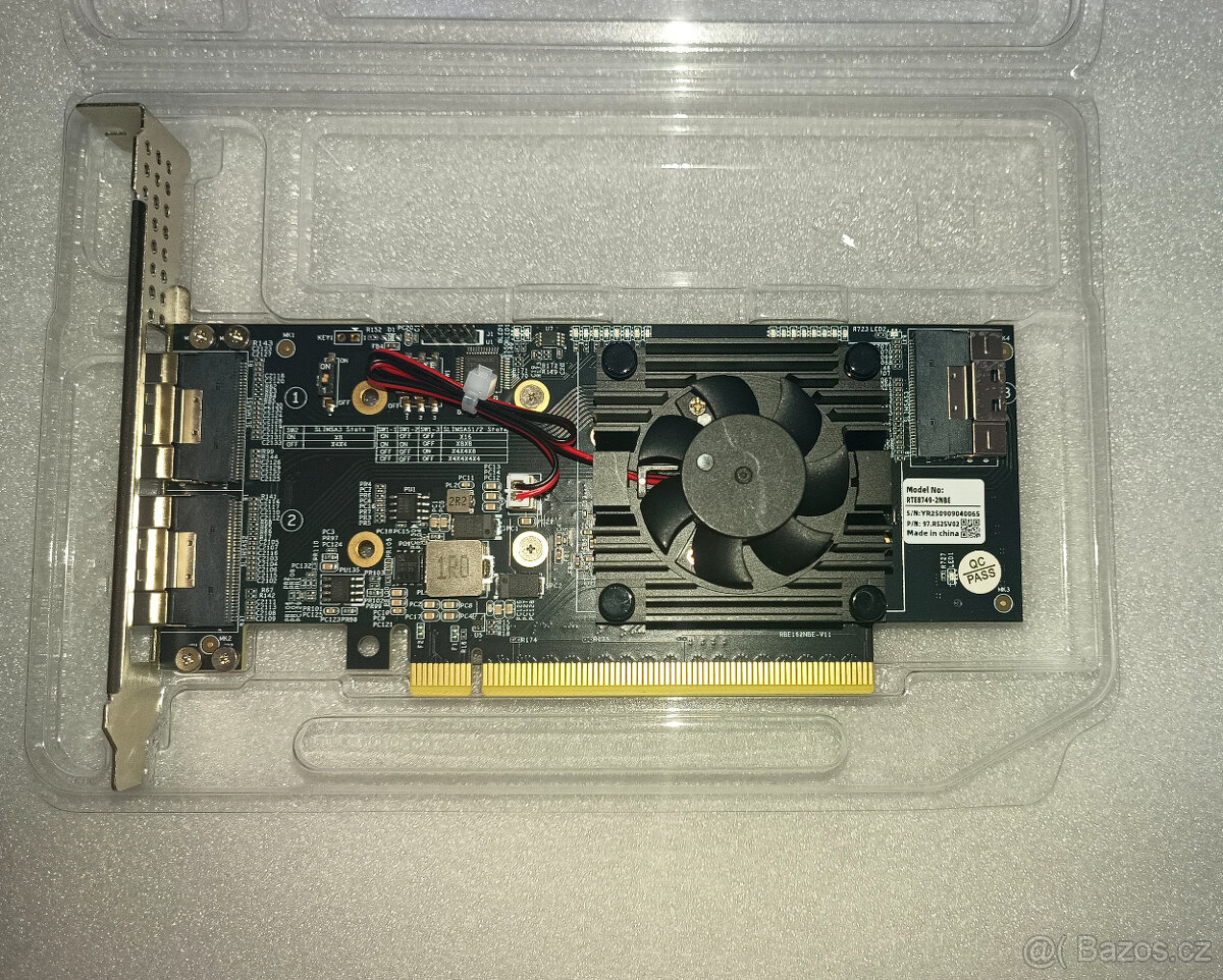 PCIe x16 switch bez potřeby bifurcation - 2