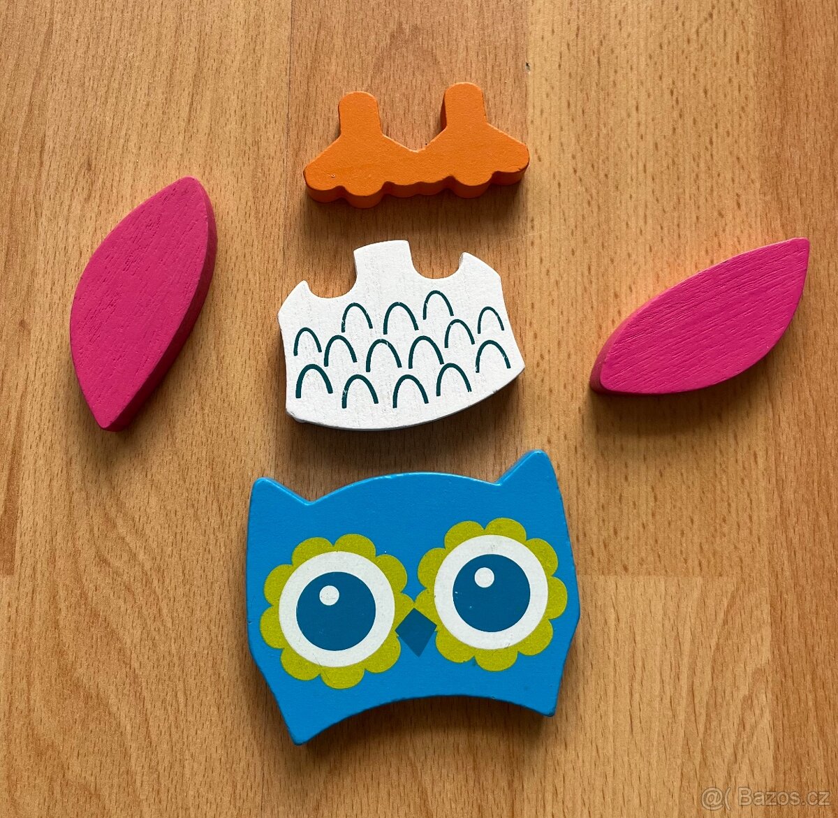 Dětské dřevěné puzzle Sova - 2