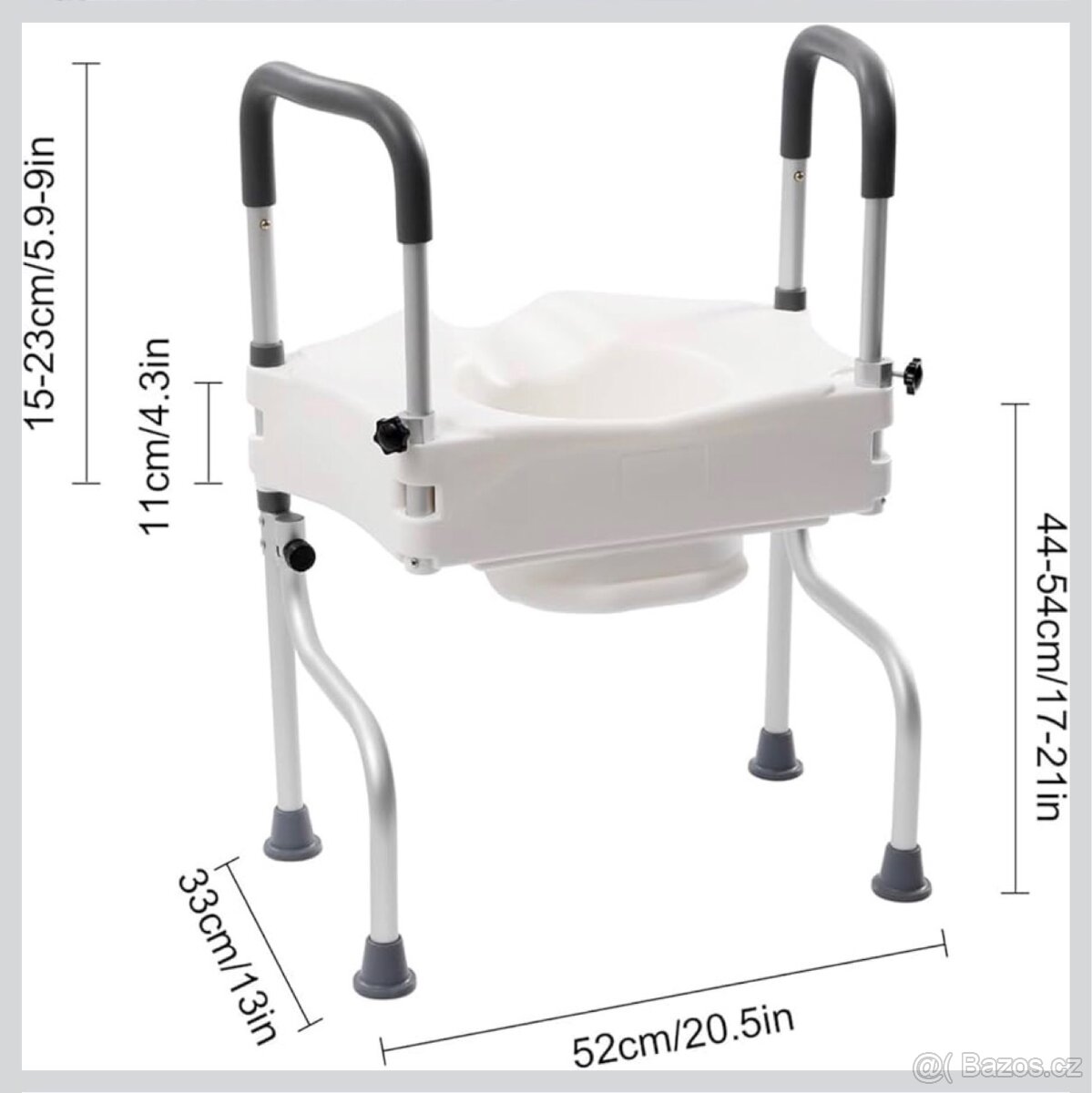 Zvýšené WC křeslo pro seniory - 2