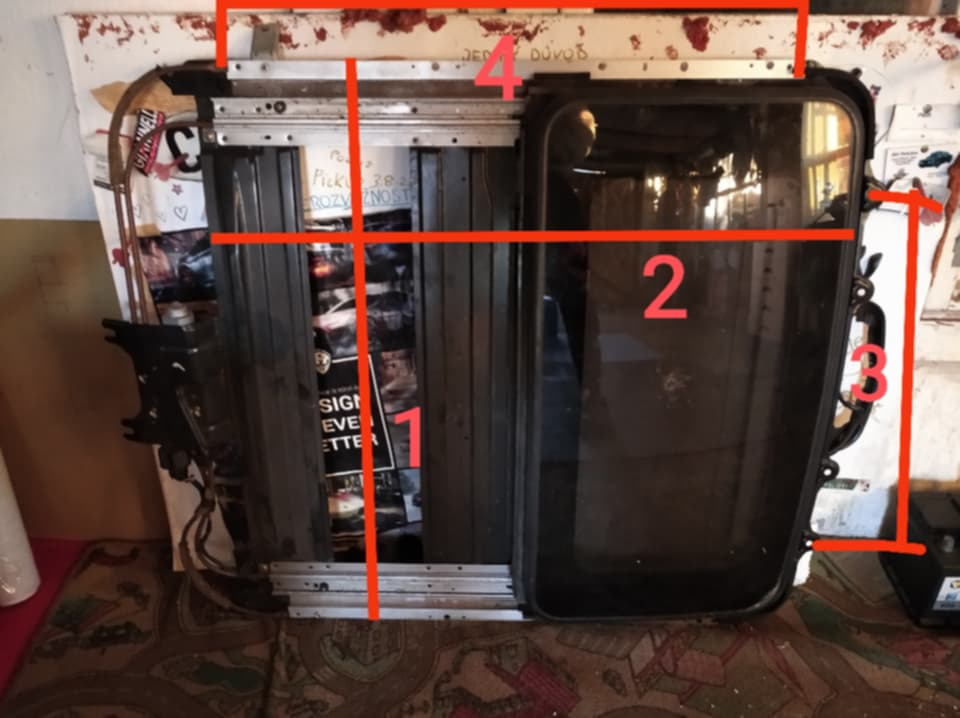 Mazda 323F Kompletní střešní okno - 2